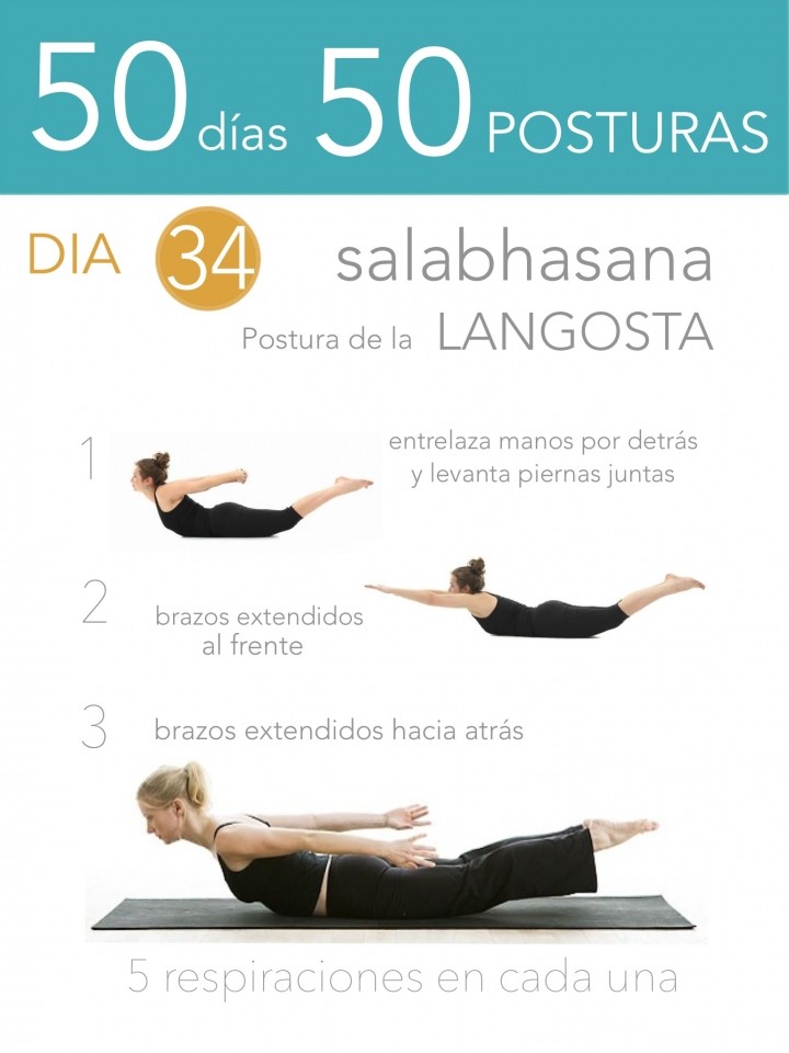 50 días 50 posturas. Día 34. Postura de la langosta