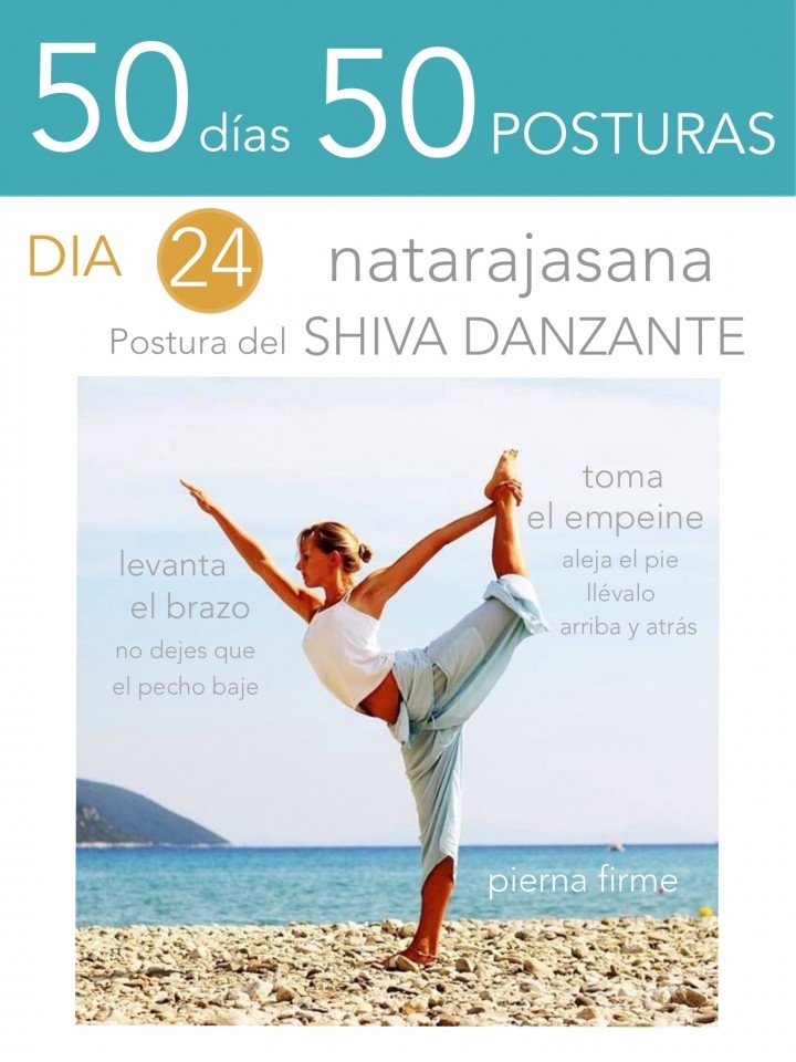 50 días 50 posturas. Dia 24. Postura del shiva danzante