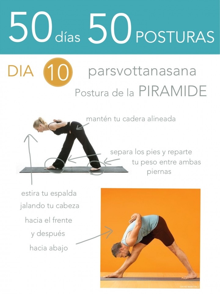 50 días 50 posturas. Día 10. Postura de la pirámide