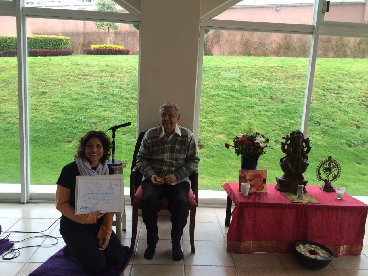 Certificación 2015 16-03-2017 - Certificado de Vinyasa Krama por Twameva Yoga y firmado por S. Rama Swami